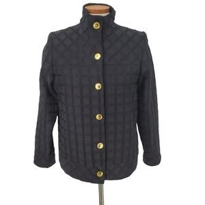 Simonton Says by George Simonton Womens Size Small Black Button Down Jacket New